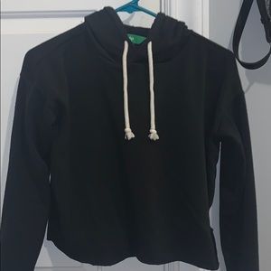 Cropped Black Hoodie!